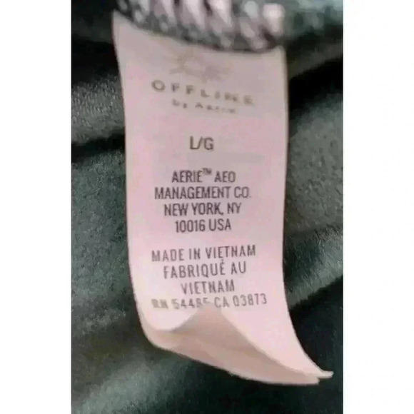 Aerie Offline After Party Velour Jacket Green Womens Large Athleisure Cozy Warm - Picture 3 of 11